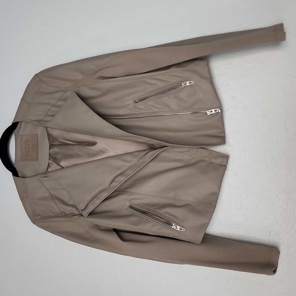 BlankNYC Faux Leather Moto Jacket Size Small